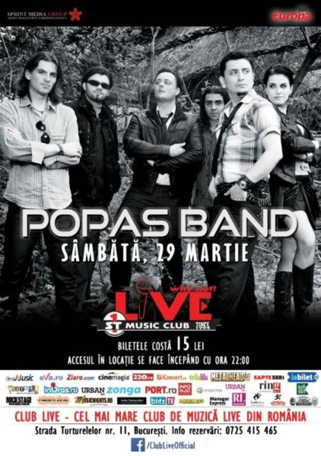 Concert Popas in Live Club!